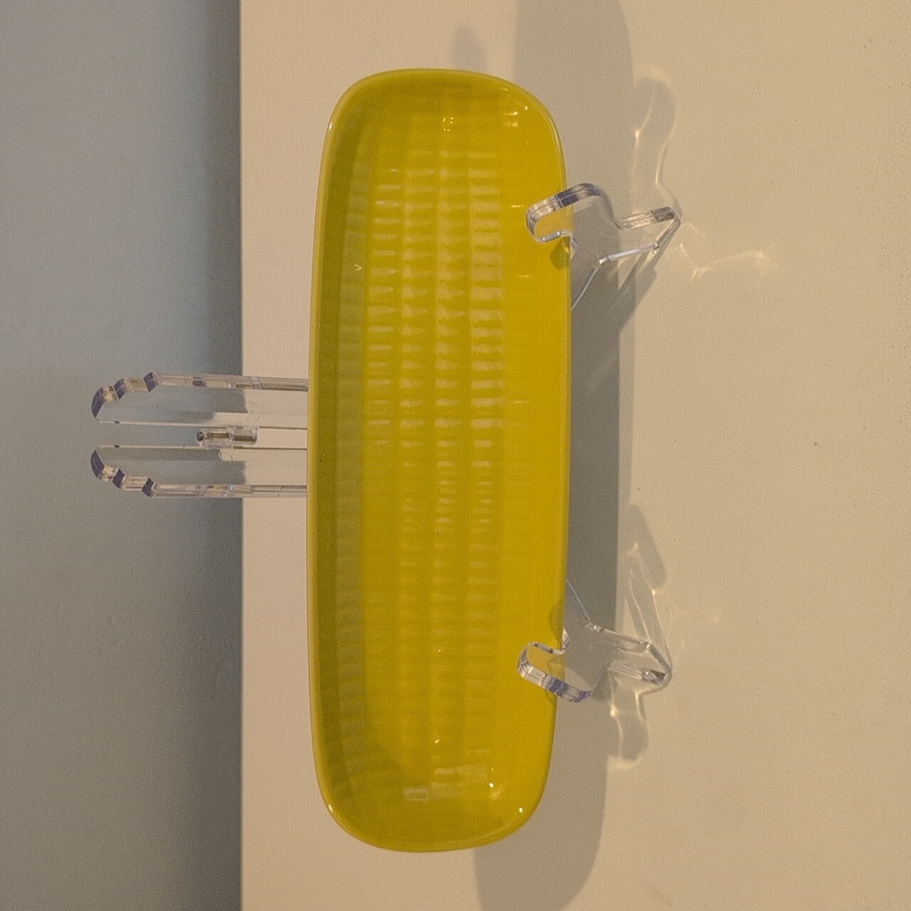 Crate & Barrel Ceramic Corn On The Cob Plates Set Of Eight (8) New With Tags - Picture 11 of 15